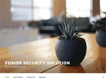 Tablet Screenshot of fusionsecuritysolution.com